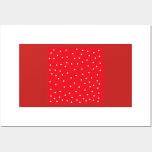 red and white polka dot pop art Posters and Art